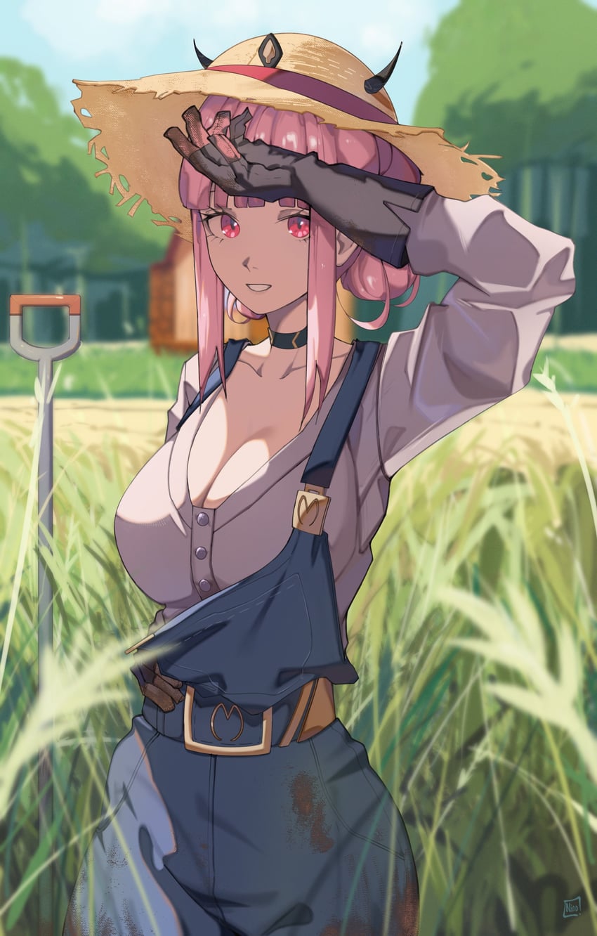 mori calliope (hololive and 2 more) drawn by ninochuu