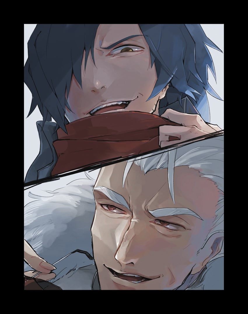 okada izou and li shuwen (fate and 1 more) drawn by pichoko