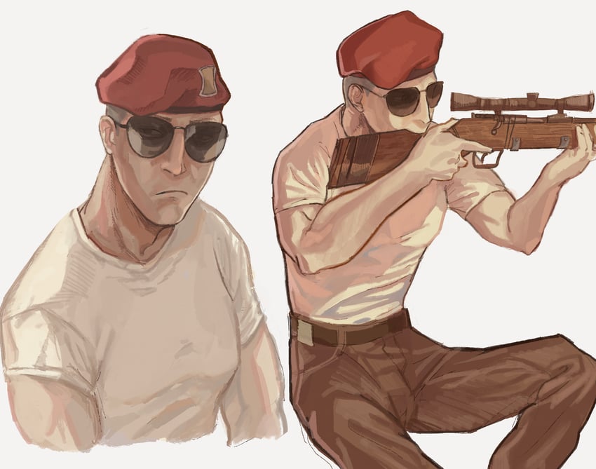 craig boone (fallout and 1 more) drawn by motsu_pot
