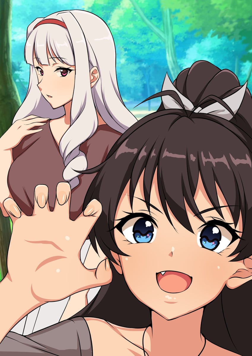 shijou takane and ganaha hibiki (idolmaster) drawn by jabara_tornado