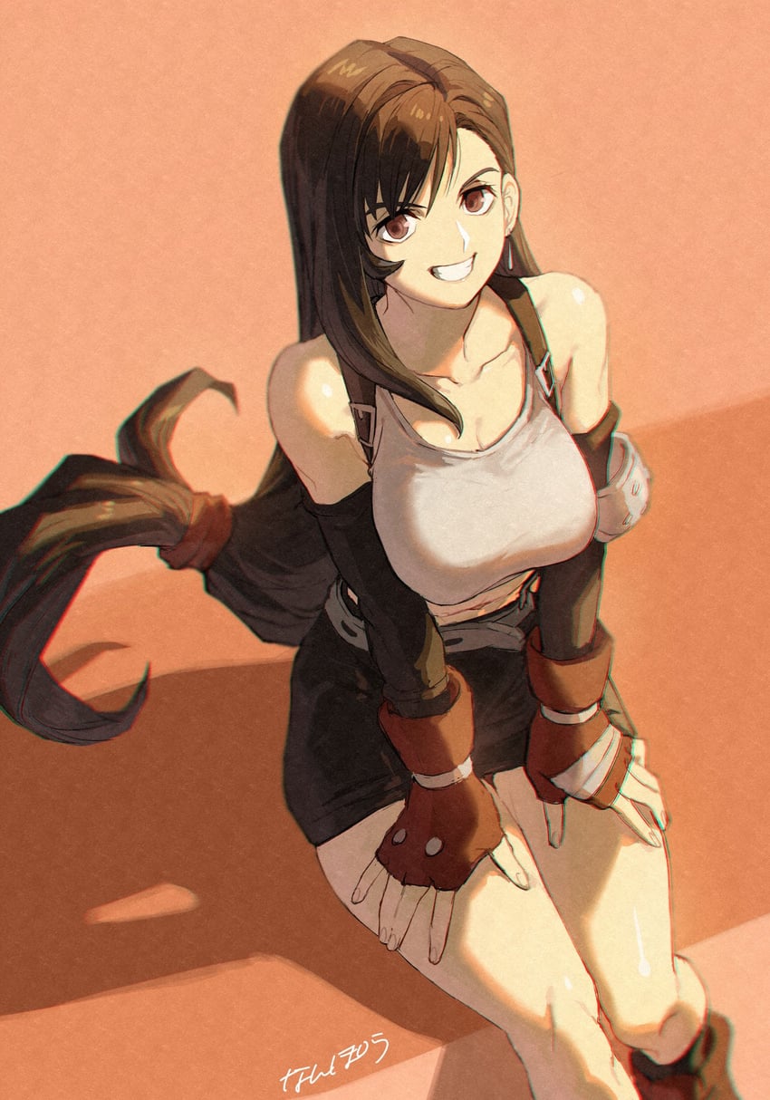 tifa lockhart (final fantasy and 1 more) drawn by nanpou_(nanpou0021)