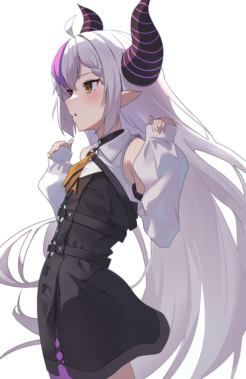 la+ darknesss (hololive) drawn by panda_0035