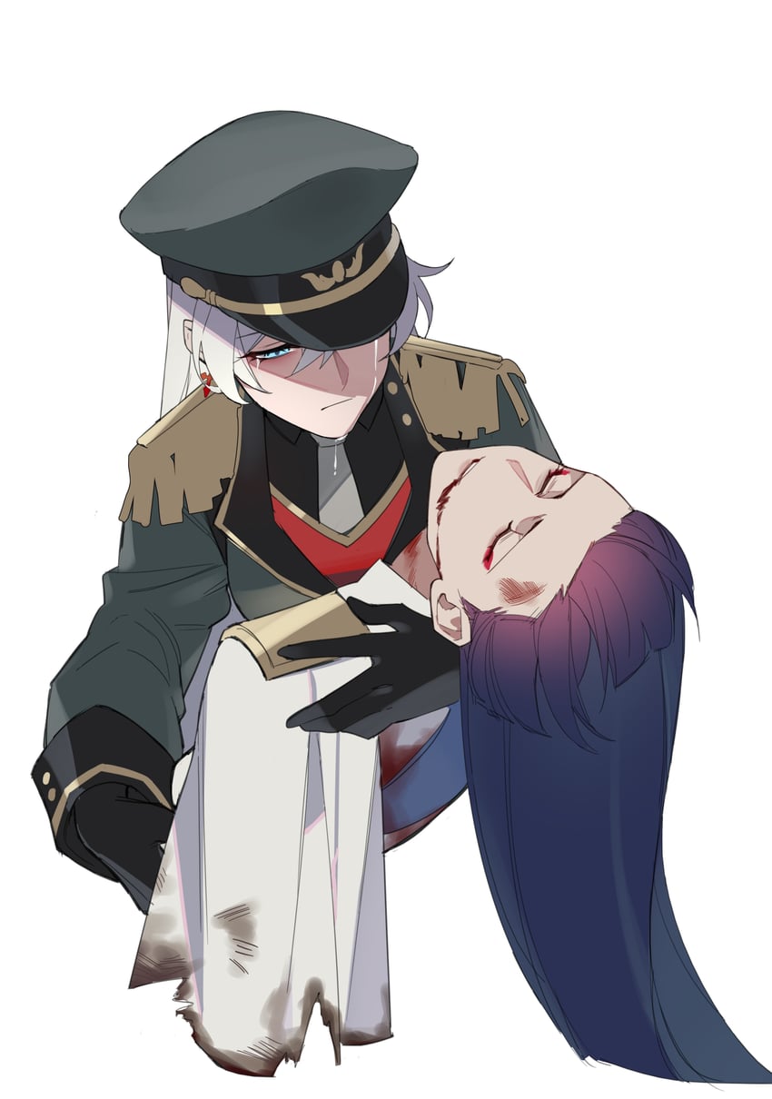 kiana kaslana and raiden mei (honkai and 1 more) drawn by insane84699530 and songqi53060837