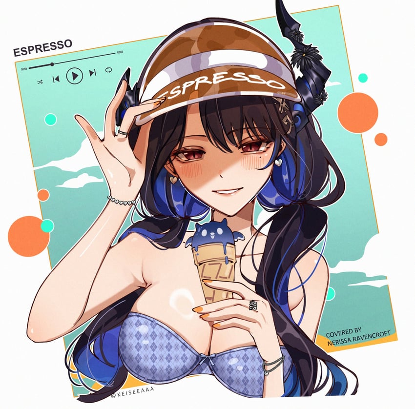 nerissa ravencroft (hololive and 1 more) drawn by keisea