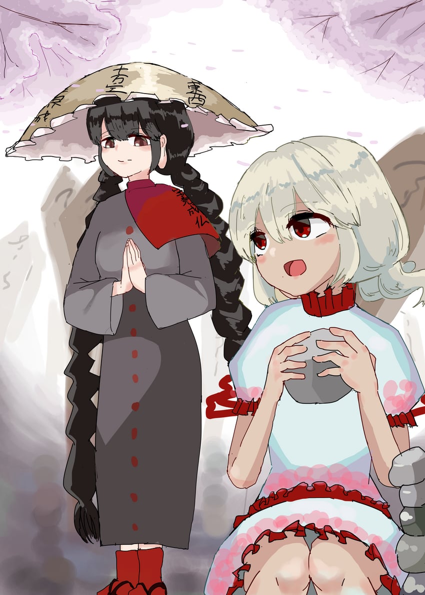 yatadera narumi and ebisu eika (touhou) drawn by idomizu_oishi