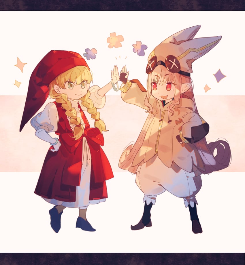 habetrot and veronica (fate and 3 more) drawn by tie_fei_wu_mang_dashuai