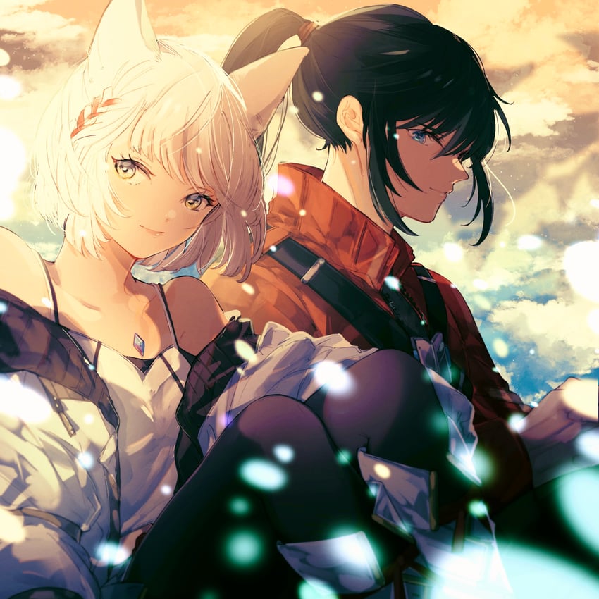 mio and noah (xenoblade chronicles and 1 more) drawn by ten_1397xx