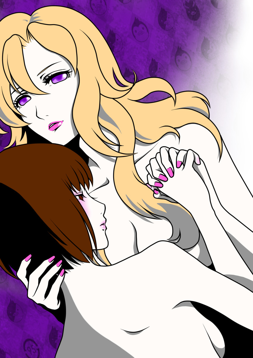 oginome ringo and tokikago yuri (mawaru penguindrum) drawn by naru_(wu-yue)