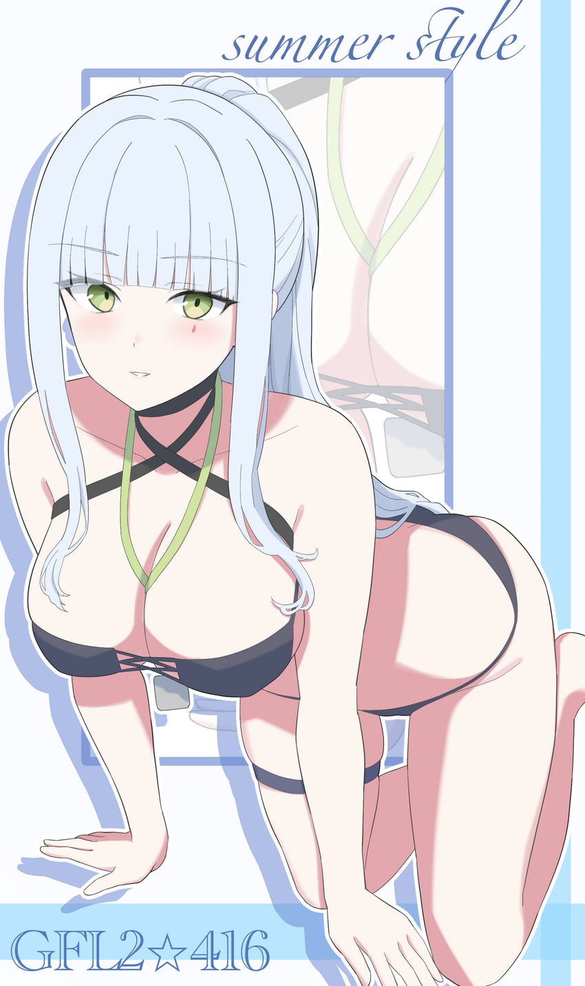 hk416 and klukai (girls' frontline and 1 more) drawn by uchikata_takeaki