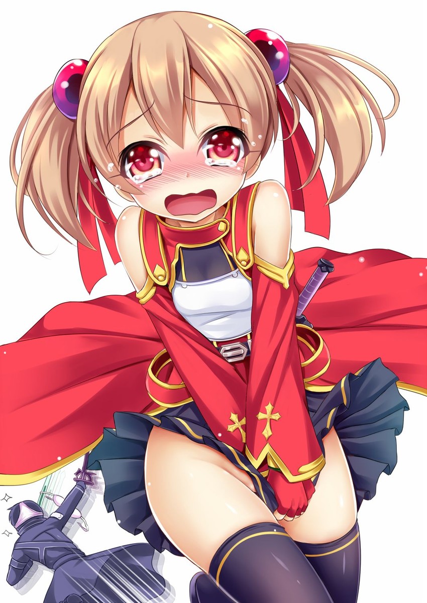 kirito and silica (sword art online) drawn by milkshakework