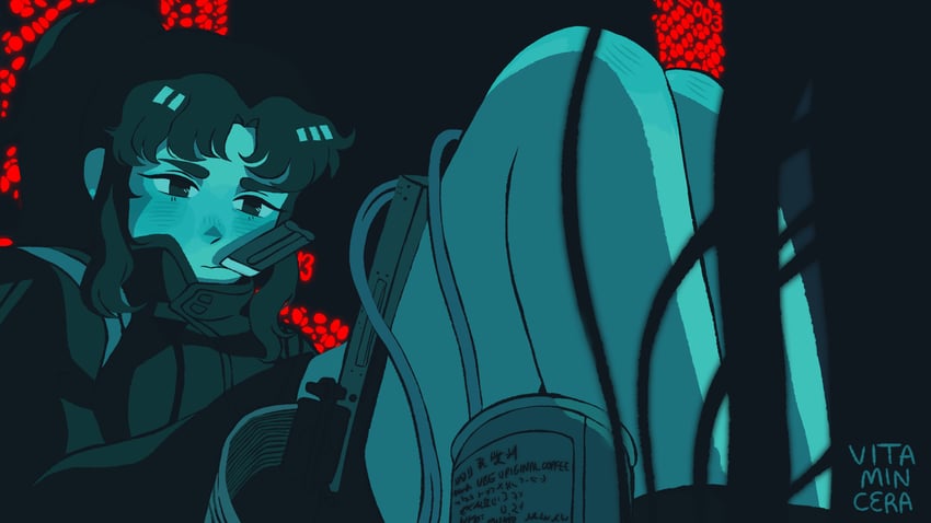 katsuragi misato (neon genesis evangelion and 1 more) drawn by vitamincera