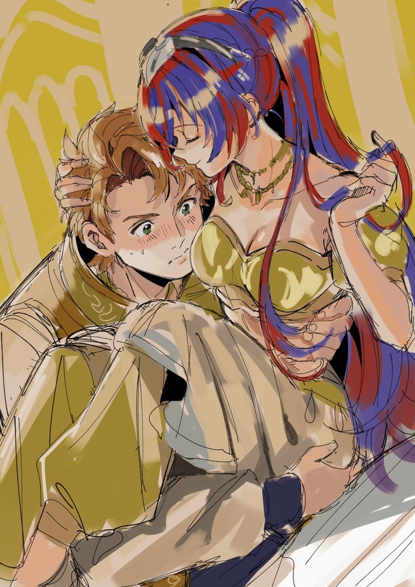 female alear and boucheron (fire emblem and 1 more) drawn by dc_w48