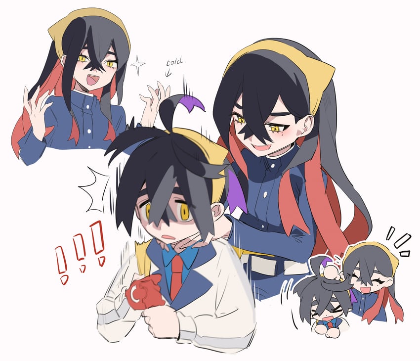 kieran and carmine (pokemon and 1 more) drawn by namazuoku