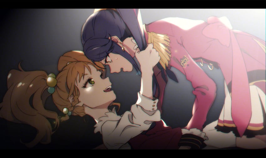 nikaido yuzu and kisaragi tsubasa (aikatsu! and 1 more) drawn by shiontaso