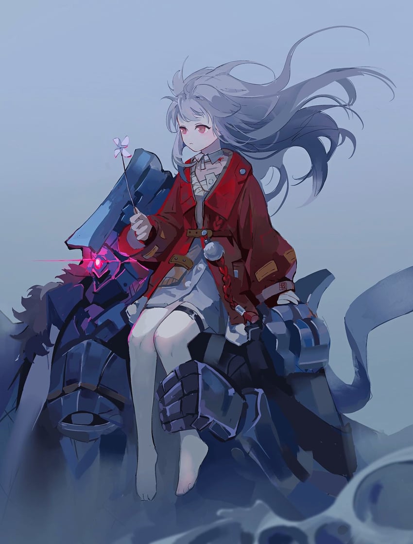 clara and svarog (honkai and 1 more) drawn by huashengmi