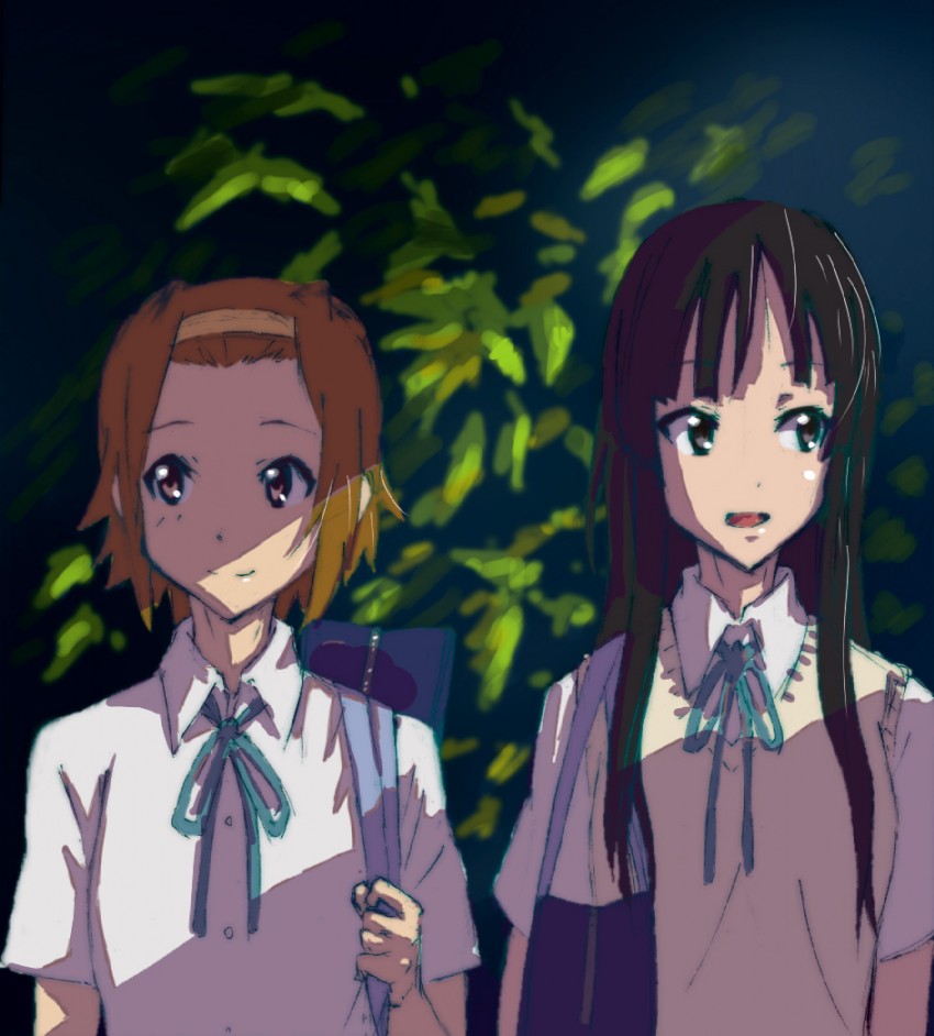 akiyama mio and tainaka ritsu (k-on!) drawn by girock