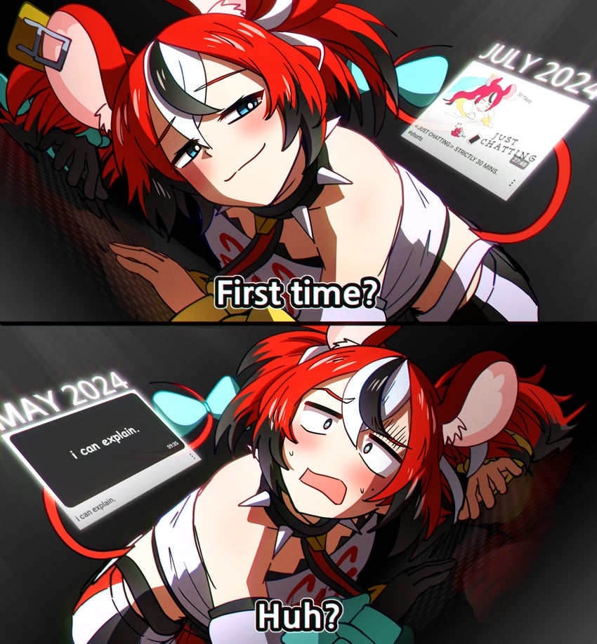 hakos baelz (hololive and 1 more) drawn by ddolbang