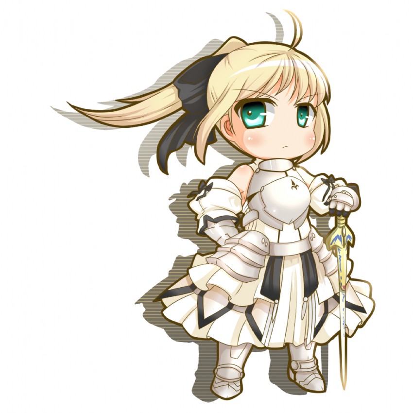 artoria pendragon and saber lily (fate and 1 more) drawn by dnk