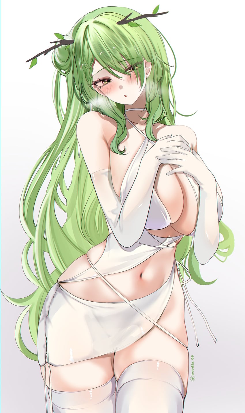 ceres fauna (hololive and 1 more) drawn by acedia