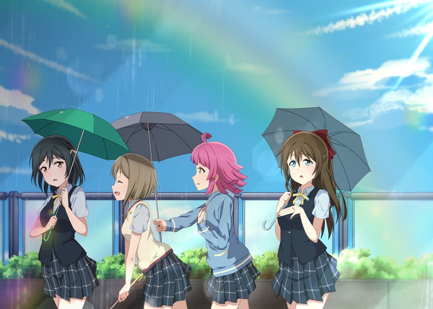 osaka shizuku, tennoji rina, nakasu kasumi, and mifune shioriko (love live! and 1 more) drawn by hoenn_(jgm1102)