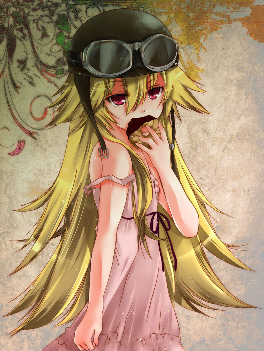 oshino shinobu (monogatari and 1 more) drawn by yuuki_sara