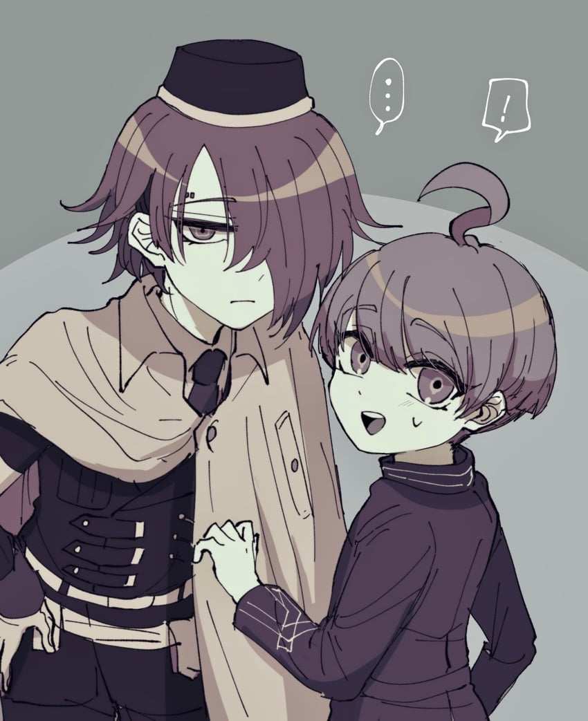 yuma kokohead and yomi hellsmile (master detective archives: rain code) drawn by hong_(beniimo_hnkn)