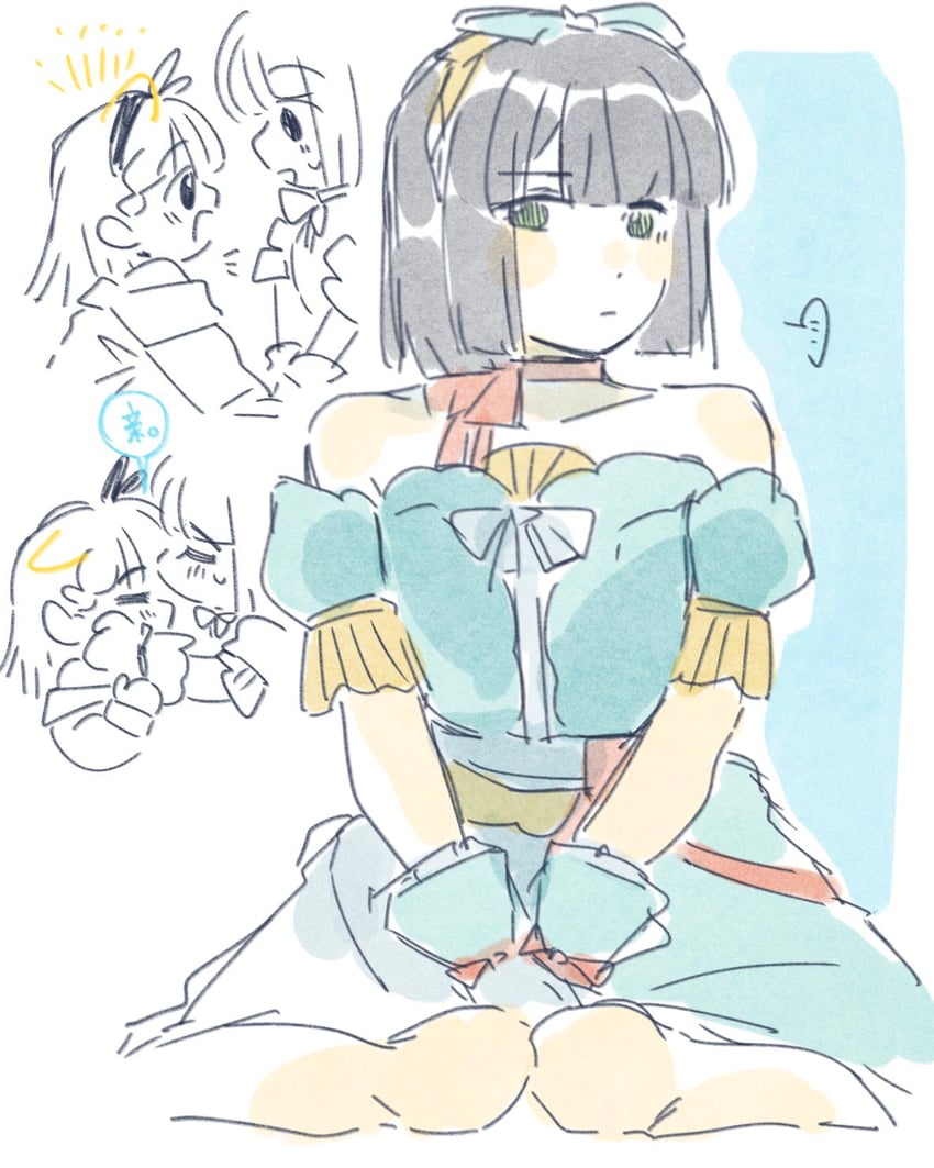 momose ginko and kachimachi kosuzu (love live! and 1 more) drawn by woodonly