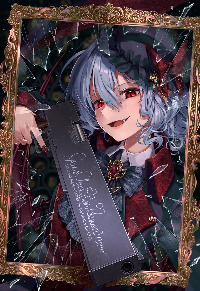 remilia scarlet (touhou and 1 more) drawn by greenkohgen
