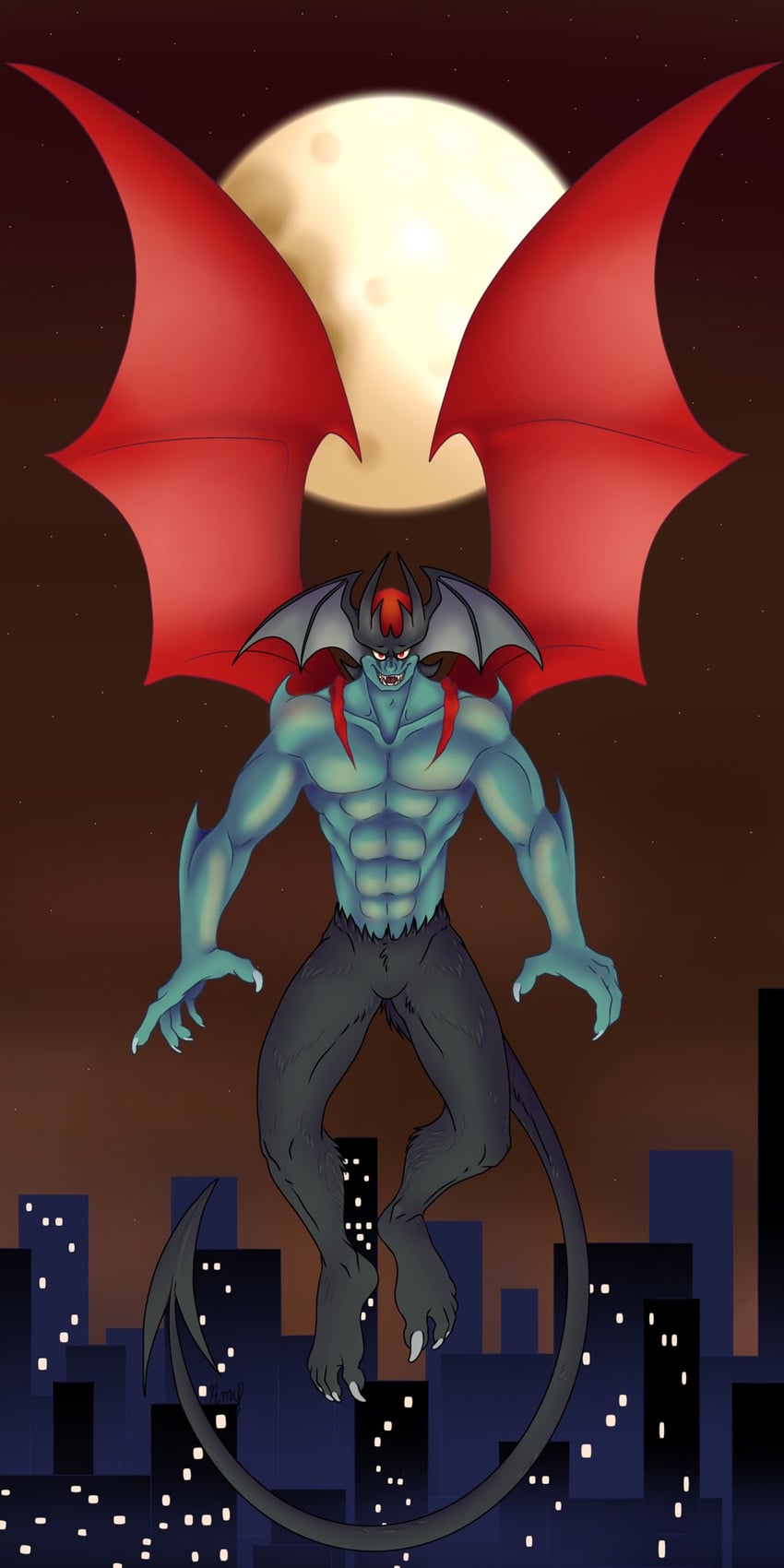 devilman (devilman) drawn by milkywamy