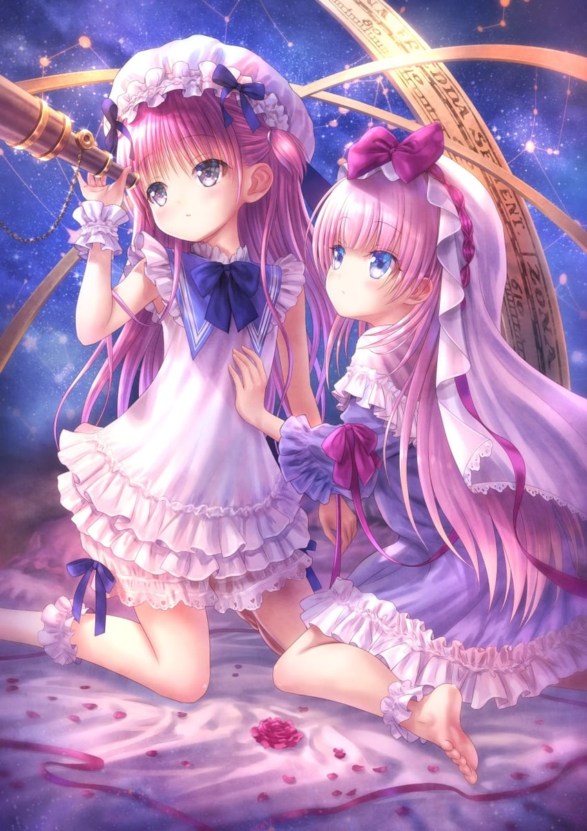 katou umi and satou hina (summer pockets and 2 more) drawn by goto_p