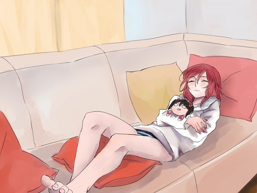 nishikino maki and yazawa nico (love live! and 1 more) drawn by noel_(pixiv5459099)
