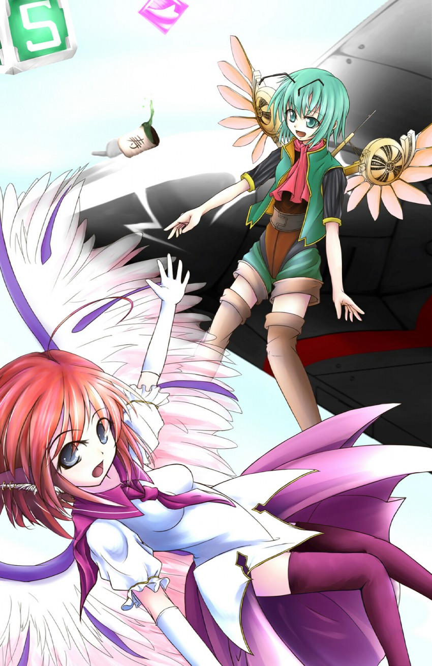 mystia lorelei, wriggle nightbug, reco, g-616 black heart, and seseri (touhou and 5 more) drawn by gr_(gule)
