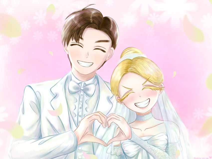 aijou rentarou and dei matsuri (kimi no koto ga dai dai dai dai daisuki na 100-nin no kanojo) drawn by wadara_5492_wa