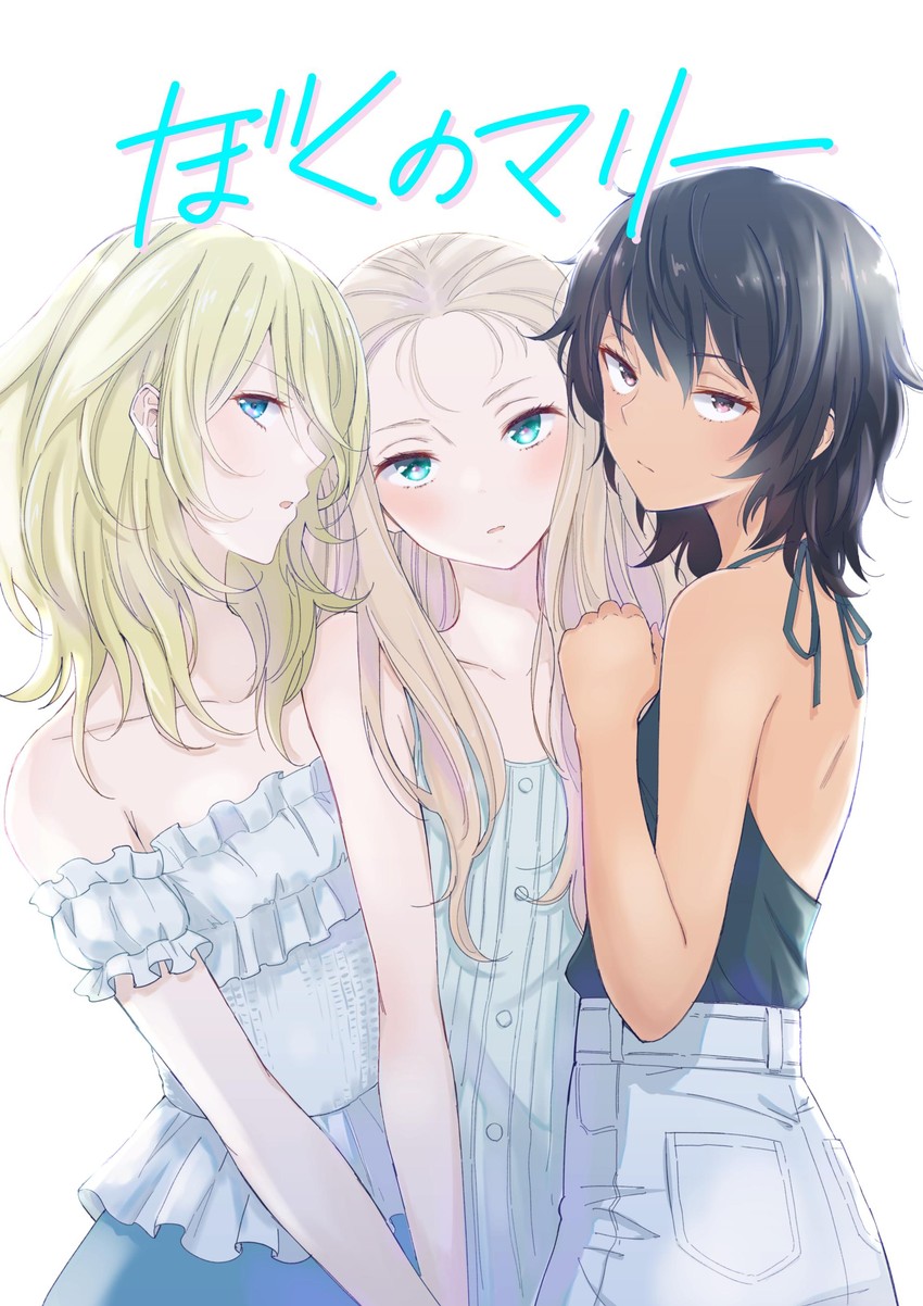 andou, oshida, and marie (girls und panzer) drawn by inumoto