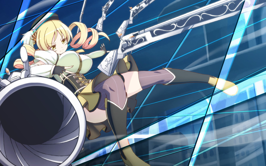 tomoe mami (mahou shoujo madoka magica and 1 more) drawn by h-new