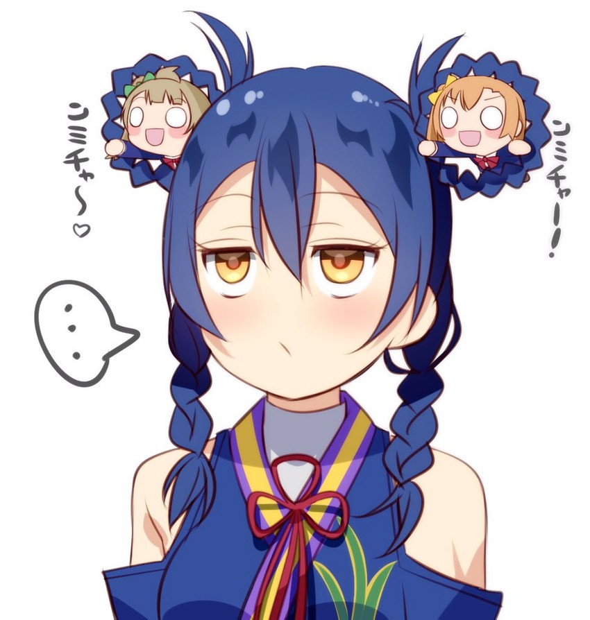 sonoda umi, minami kotori, and kosaka honoka (love live! and 2 more) drawn by muse_loss