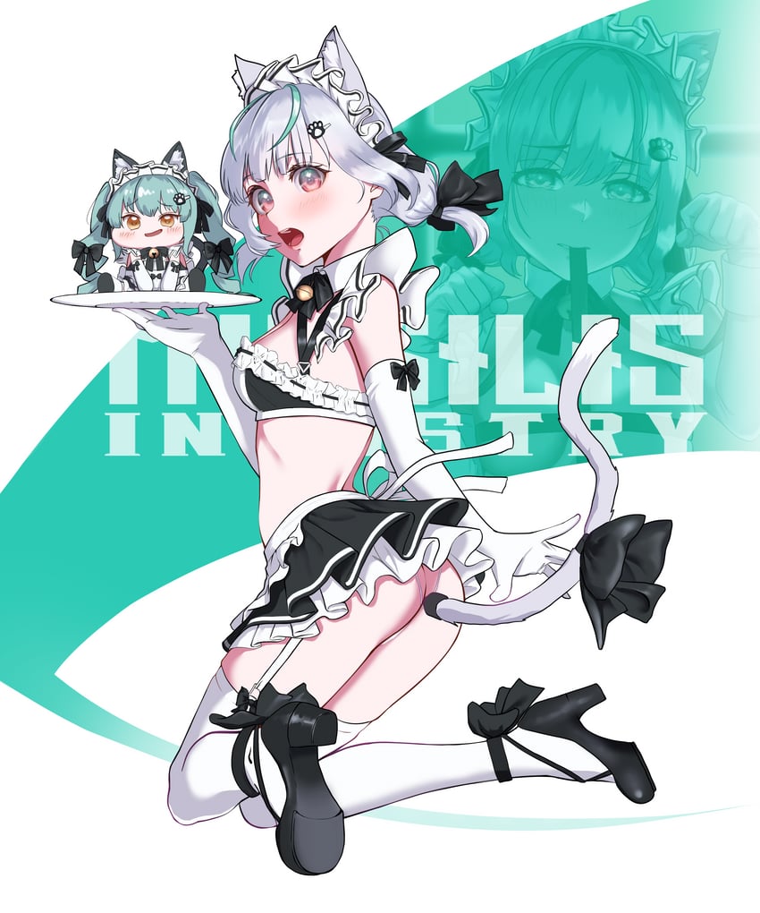 privaty and admi (goddess of victory: nikke) drawn by runao_noire