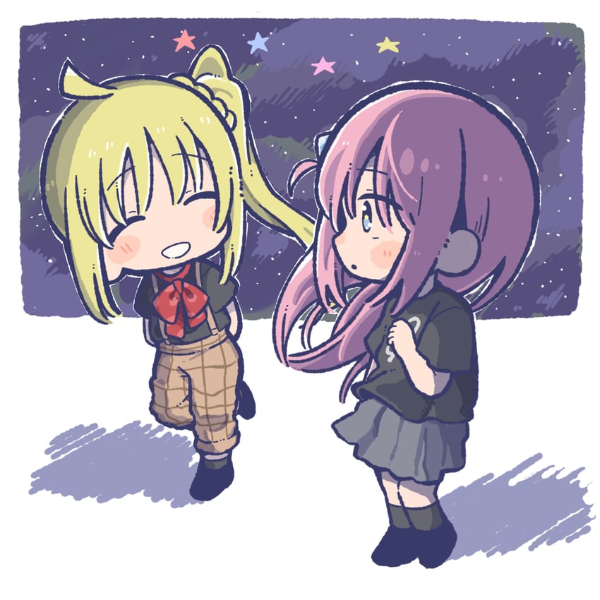 gotoh hitori and ijichi nijika (bocchi the rock!) drawn by henyomen