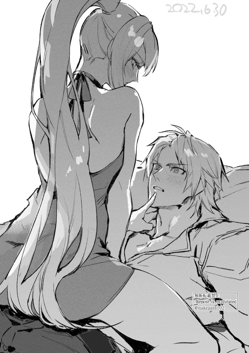 shionne and alphen (tales of and 1 more) drawn by nukegara102
