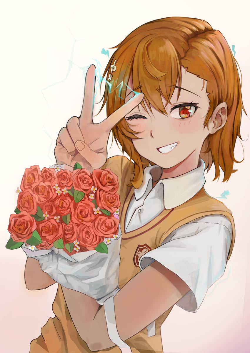 misaka mikoto (toaru majutsu no index and 1 more) drawn by level2_sisters