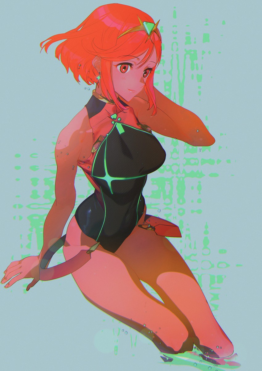 pyra (xenoblade chronicles and 1 more) drawn by sunnycomplex