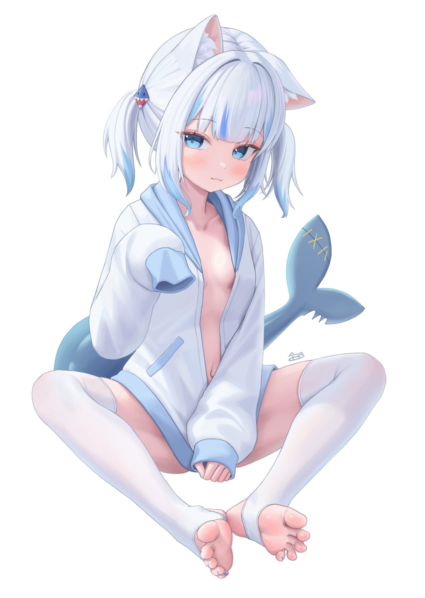 gawr gura (hololive and 1 more) drawn by fpvjoe