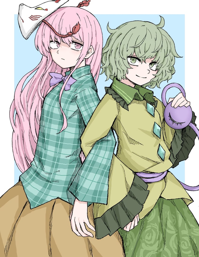 komeiji koishi and hata no kokoro (touhou) drawn by fe_(tetsu)