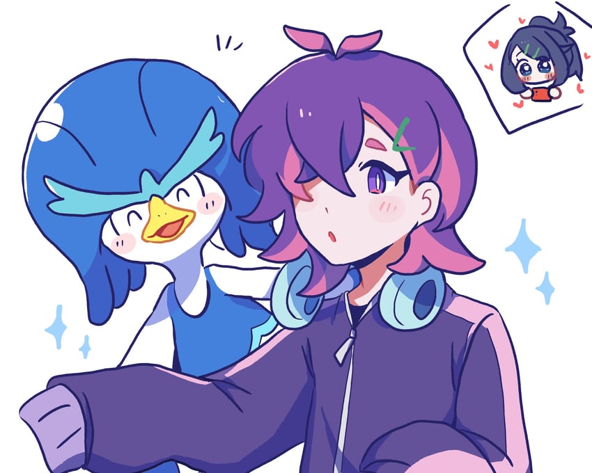 rotom, rotom phone, liko, dot, and quaxwell (pokemon and 1 more) drawn by ni12345670