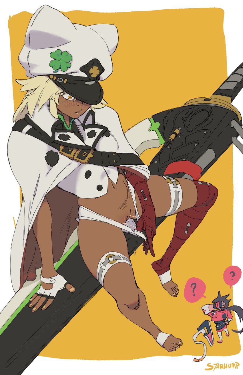 ramlethal valentine and sol badguy (guilty gear and 1 more) drawn by starhump