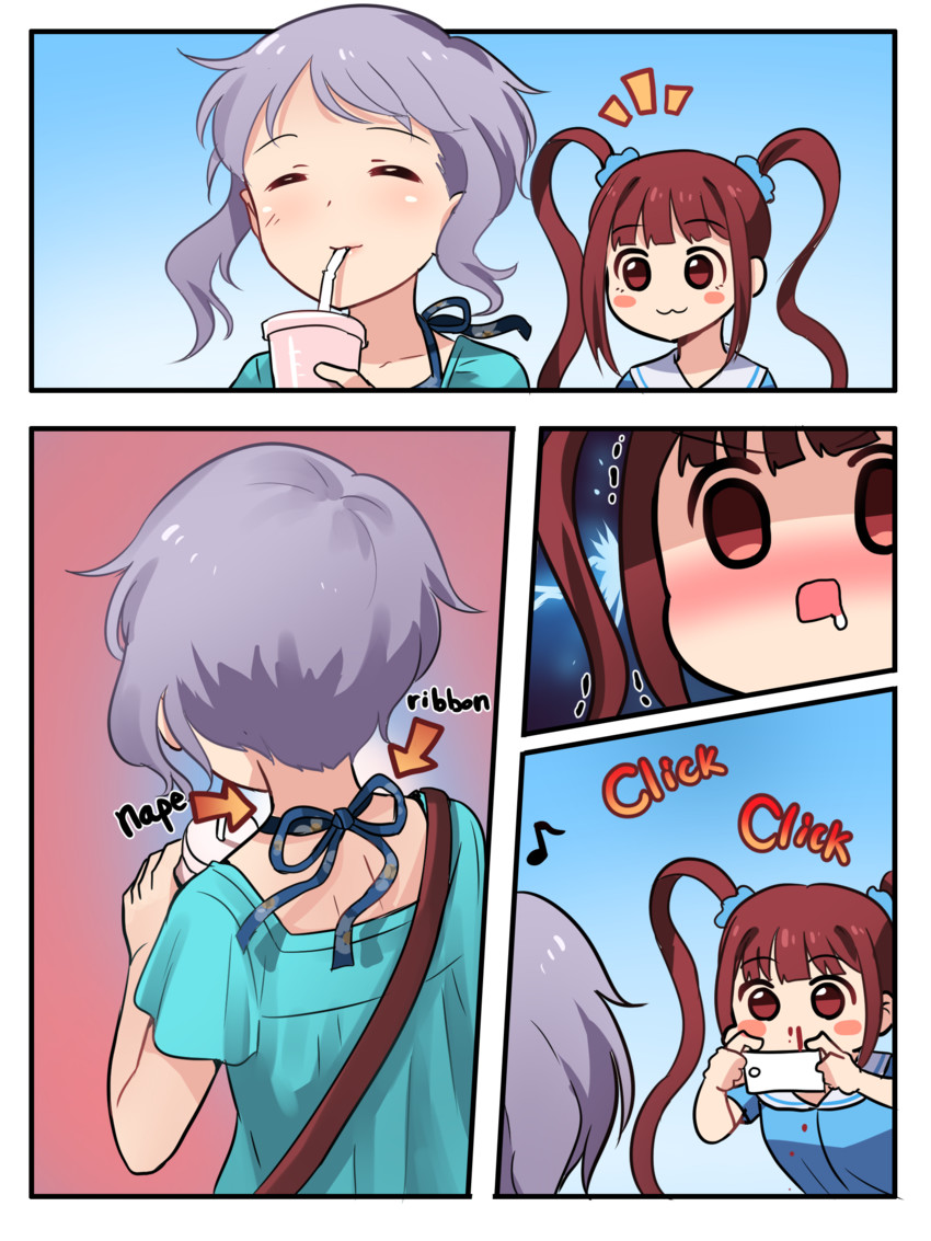 makabe mizuki and matsuda arisa (idolmaster and 1 more) drawn by kamille_(vcx68)