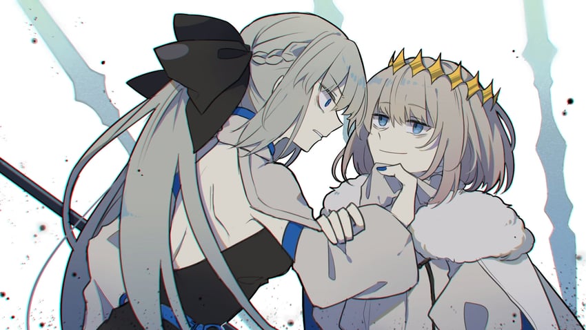 morgan le fay and oberon (fate and 1 more) drawn by yuezhuanlang