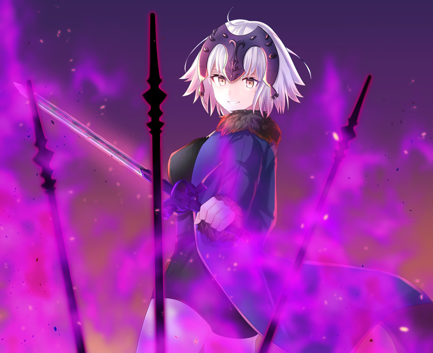 jeanne d'arc alter (fate and 1 more) drawn by rossa_(pixiv27548922)