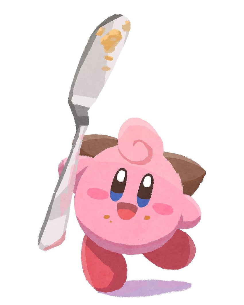 kirby and cleffa (pokemon and 1 more) drawn by miclot