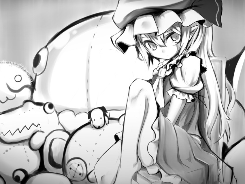 flandre scarlet (touhou) drawn by mantarou_(shiawase_no_aoi_tori)